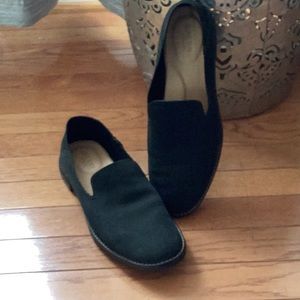 Sperry black suede loafers Sz 9